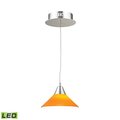 Elk Showroom Cono 7'' Wide 1Light Mini Pendant, Chrome LCA101-8-15